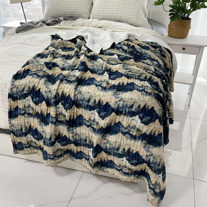 AIRY Daydream Blankets | LUXE 8-Layer Printed Blankets (Ready To Ship)