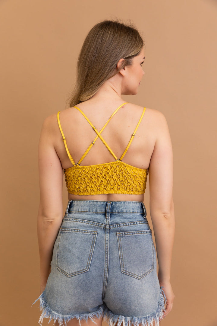 Crochet Lacey Charm Padded Bralette