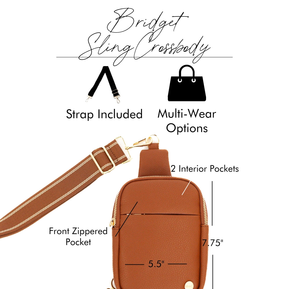 Bridget Sling Crossbody Fanny Mini Belt Bag (Ready To Ship)