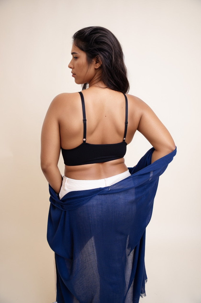 Plus size waistband loop lace black brami stretchy cami top.
